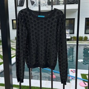 Alice & Olivia Sequin/Beaded Sweater
